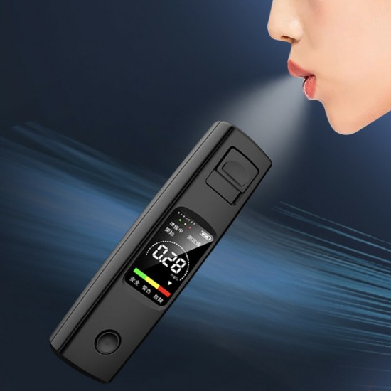 A20 Portable Alcohol Tester High Sensitivity Breathalyzer HD Display Non  contact Type  C Charging 200mAh Battery