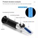 HandHeld Alcohol Refractometer Alcoholometer Alcohol Tester 0  80  Alcohol Sugar Refractometer ATC Wine Measure Tool 30 OFF