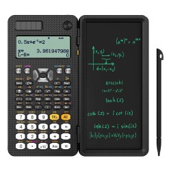 NEWYES 991ES 6 5 Inches Scientific Calculator with LCD Writing Tablet and 417 Functions Solar Energy Science Calculators Notepad Professional Foldable Calculators for School Students Office Assistant