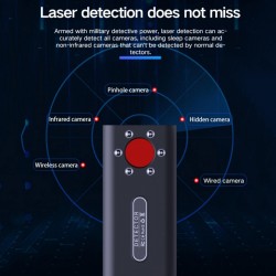 T1 Camera Detector GPS Positioning Monitor Tracking Detector  Black