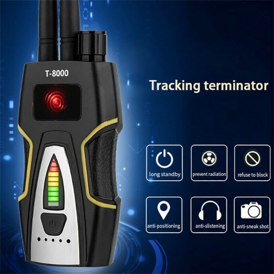 T8000 Wireless Signal Detector GPS Defense Location Finding Camera Anti  Candid Anti  Tracking Detection Instrument