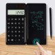 Solar Calculator Handwriting Board Learning Office Portable Folding LCD Writing Board  Black