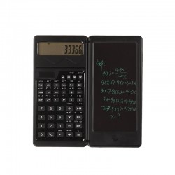 Solar Function Calculator Handwriting Pad 10 Digits Display Portable Handwriting Board  Black