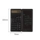 Solar Function Calculator Handwriting Pad 10 Digits Display Portable Handwriting Board  Black