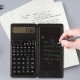 Solar Function Calculator Handwriting Pad 10 Digits Display Portable Handwriting Board  Black