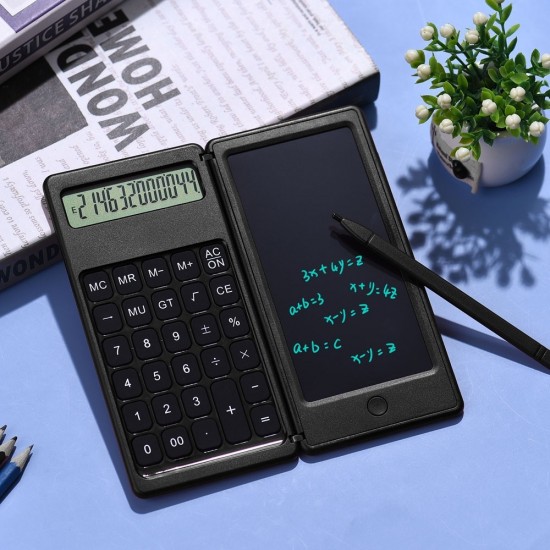 Basic Model 6 inch Learning Business Office Portable Foldable LCD Writing Board Calculator