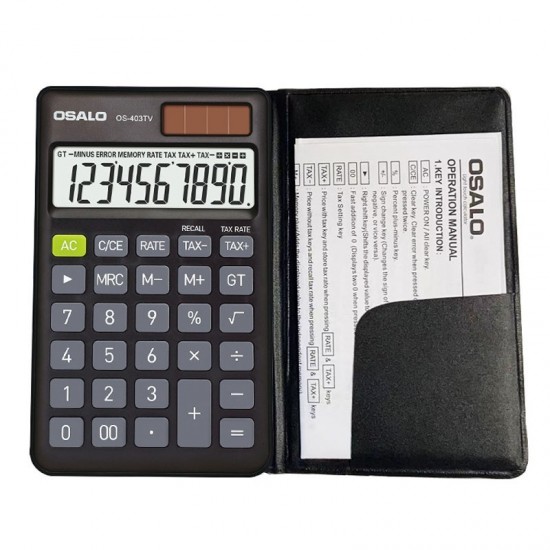 OSALO OS  403TV 10  digit LCD Screen Solar Dual Power Supply Mini Student Desktop Calculator