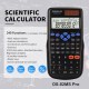 OSALO 240 Functions LCD Screen Solar Dual Power Supply Plug  in Teaching Calculator