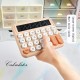 12  digit Mechanical Keyboard Calculator Cute Big Buttons Calculator  Lemon Yellow