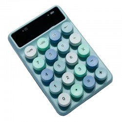 Q3 2 4G Mini Wireless Office Digital Keyboard Cash Register Financial Accounting Password Keypad  Blue