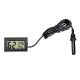 With Probe Digital Thermometer Hygrometer Electronic Temperature Detection Sensor  FY  12 Black