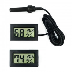 With Probe Digital Thermometer Hygrometer Electronic Temperature Detection Sensor  FY  11 White