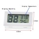 With Probe Digital Thermometer Hygrometer Electronic Temperature Detection Sensor  FY  12 White