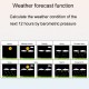 Wireless Weather Station Wind Speed Rain And Wind Direction Detection Weather Forecast Clock  Black