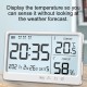 LCD Digital Temperature Humidity Meter   10 50 Measurement Electronic Thermometer Hygrometer LCD Display Alarm Clock