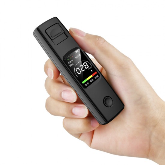 A20 Portable Alcohol Tester High Sensitivity Breathalyzer HD Display Non  contact Type  C Charging 200mAh Battery