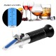 HandHeld Alcohol Refractometer Alcoholometer Alcohol Tester 0  80  Alcohol Sugar Refractometer ATC Wine Measure Tool 30 OFF