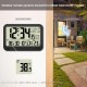 Wireless HD Large Display Indoor Outdoor Thermometer Weather Station With Senor Household Humidity Monitor Adjustable Backlight Weather Station Wall Clock