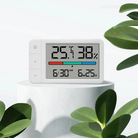 Xiaomi MiaoMiaoCe Thermometer Hygrometer Weather Station Humidity Meter Multifunction Clock for Home Temperature Humidity Sensor