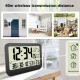 Wireless HD Large Display Indoor Outdoor Thermometer Weather Station With Senor Household Humidity Monitor Adjustable Backlight Weather Station Wall Clock